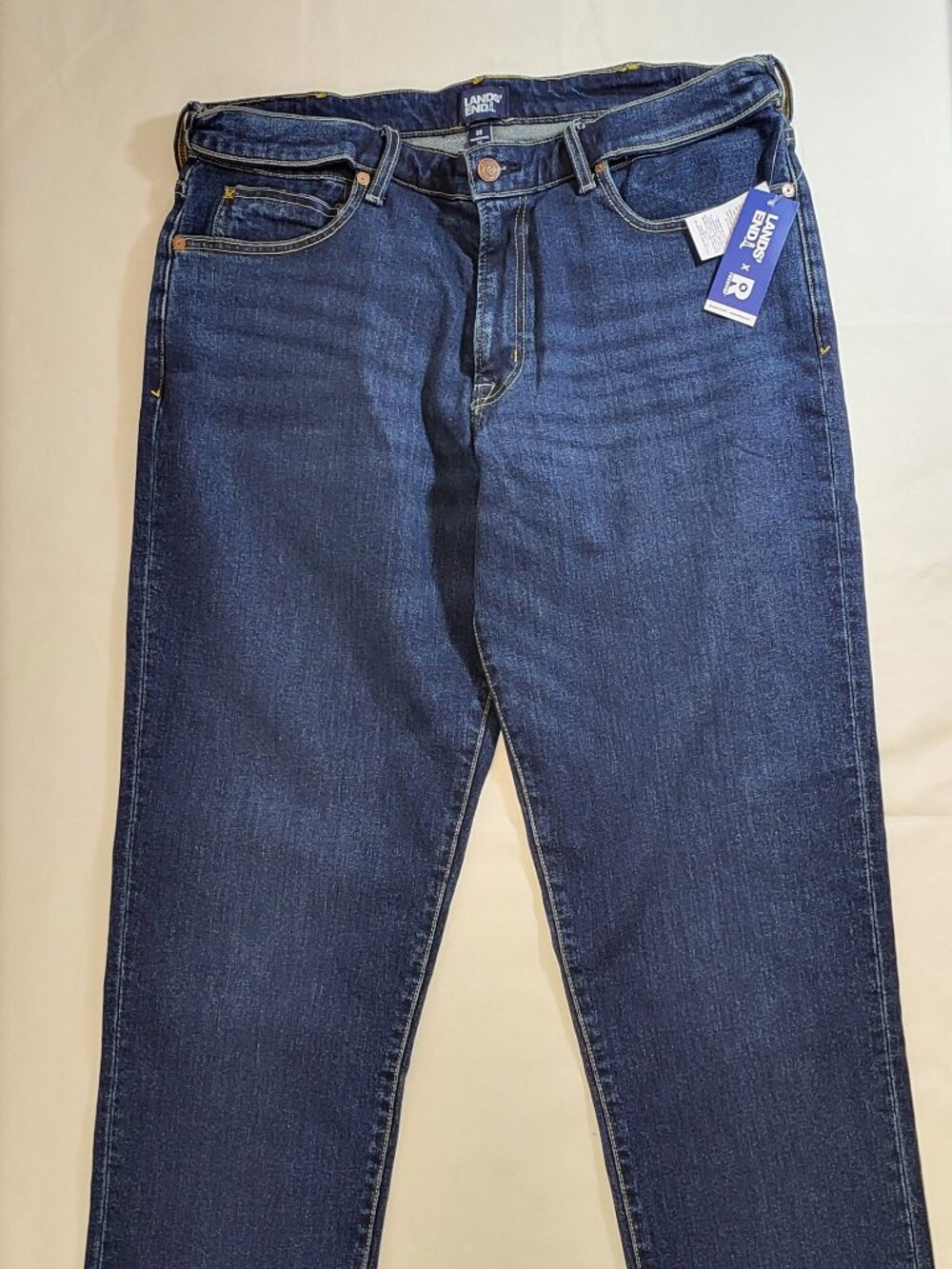 Lands' End‎ Men's Recover Traditional Fit Denim Jeans Waist: 38 Length: 34